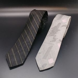 (2 Vintage Skinny Ties)  Doneagle Skinny Tie and  "No Name" Skinny Tie